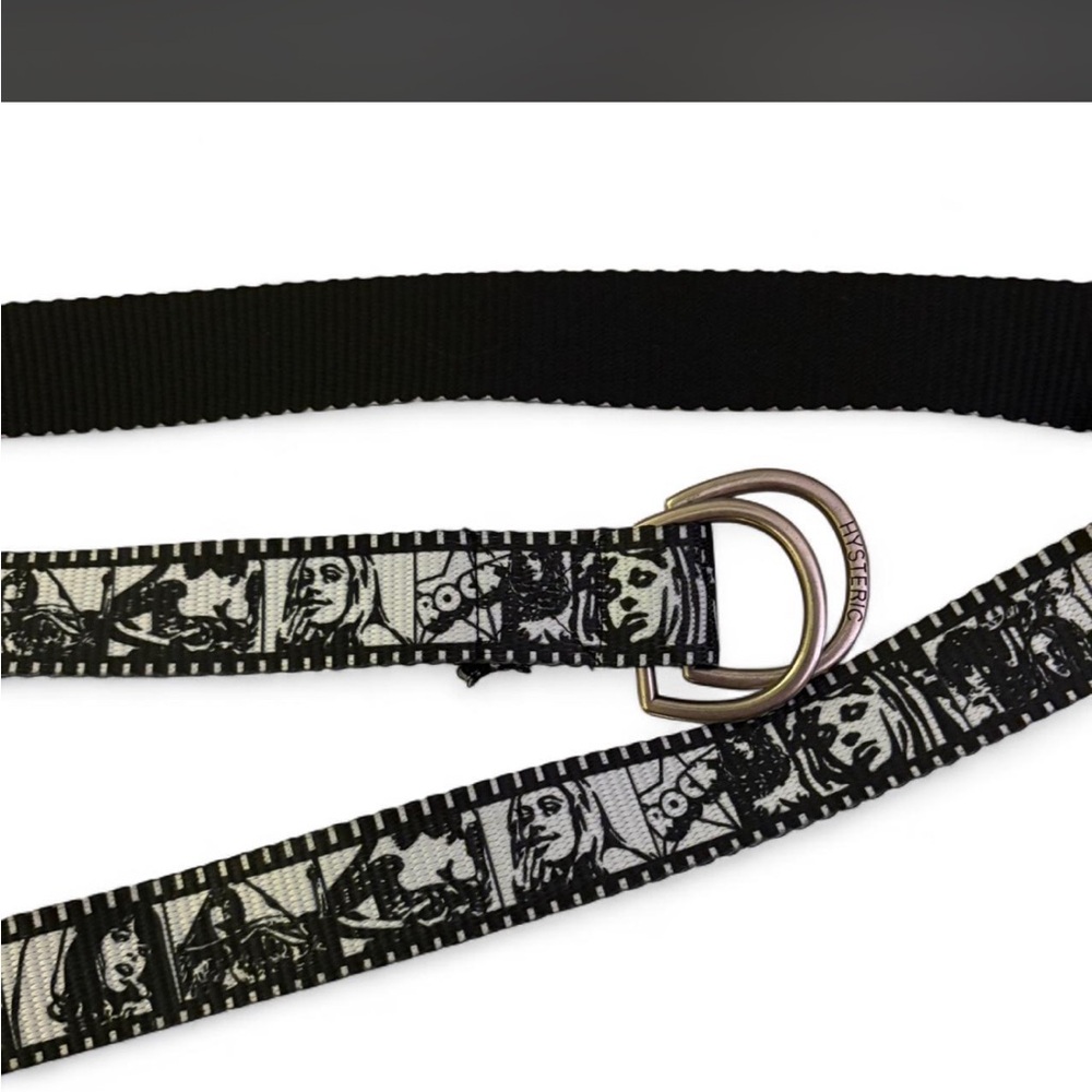 Hysteric Glamour Black and White Graphic Belt